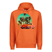 Carrot karmann ghia sunset palm love quote Premium Hoodie - Craftify
