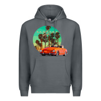 Rock karmann ghia sunset palm love quote Premium Hoodie - Craftify