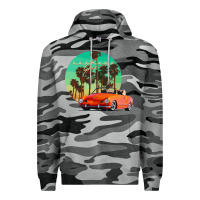 Slate Camo karmann ghia sunset palm love quote Premium Hoodie - Craftify