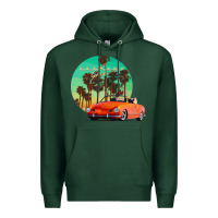 Sports Green karmann ghia sunset palm love quote Premium Hoodie - Craftify