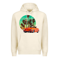 Tofu karmann ghia sunset palm love quote Premium Hoodie - Craftify