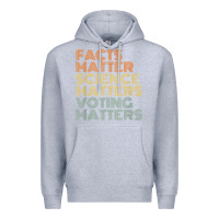 Heather Grey facts matter science matters voting matters liberal democrat t shirt c Premium Hoodie - Craftify