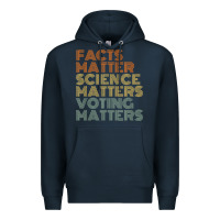 Navy facts matter science matters voting matters liberal democrat t shirt c Premium Hoodie - Craftify