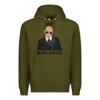 Army Green Pitbull Mr Worldwide Classic Premium Hoodie - Craftify