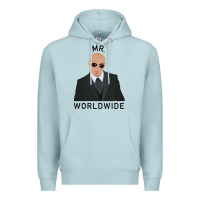 Blue Mist Pitbull Mr Worldwide Classic Premium Hoodie - Craftify