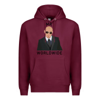 Burgundy Pitbull Mr Worldwide Classic Premium Hoodie - Craftify