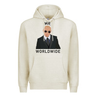 Oatmeal Heather Pitbull Mr Worldwide Classic Premium Hoodie - Craftify