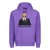 Purple Pitbull Mr Worldwide Classic Premium Hoodie - Craftify