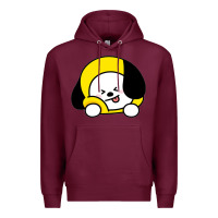 Burgundy bt21 chimmy jimin bts Premium Hoodie - Craftify