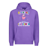 Purple people should seriously stop expecting normal from me Premium Hoodie - Craftify