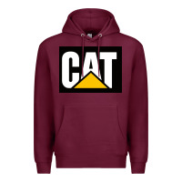 Burgundy cat Premium Hoodie - Craftify