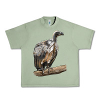 Oil Green Vulture Bird Urban Heavy Tee - LillyAllenDesigns