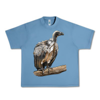 Pebble Blue Vulture Bird Urban Heavy Tee - LillyAllenDesigns