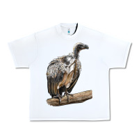 White Vulture Bird Urban Heavy Tee - LillyAllenDesigns