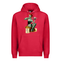 Cardinal Zombie Pin Up Girl Halloween Premium Hoodie - Craftify