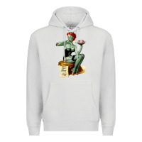 Dove Grey Zombie Pin Up Girl Halloween Premium Hoodie - Craftify
