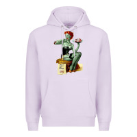 Lilac Zombie Pin Up Girl Halloween Premium Hoodie - Craftify