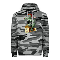 Slate Camo Zombie Pin Up Girl Halloween Premium Hoodie - Craftify
