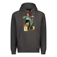 Smoke Zombie Pin Up Girl Halloween Premium Hoodie - Craftify