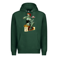 Sports Green Zombie Pin Up Girl Halloween Premium Hoodie - Craftify