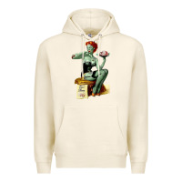 Tofu Zombie Pin Up Girl Halloween Premium Hoodie - Craftify