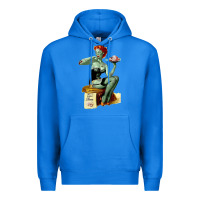 True Royal Zombie Pin Up Girl Halloween Premium Hoodie - Craftify