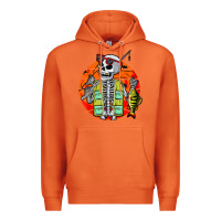 Carrot skeleton fishing lover moon halloween costume fish Premium Hoodie - Craftify