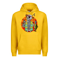 Skeleton Fishing Lover Moon Halloween Costume Fish Premium Hoodie | Teevron