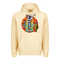 Pina Colada skeleton fishing lover moon halloween costume fish Premium Hoodie - Craftify