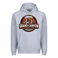 Heather Grey grand canyon national park Premium Hoodie - Craftify