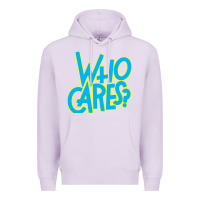 Lilac who cares Premium Hoodie - Craftify