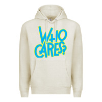 Oatmeal Heather who cares Premium Hoodie - Craftify