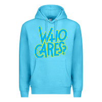 Ocean Blue who cares Premium Hoodie - Craftify