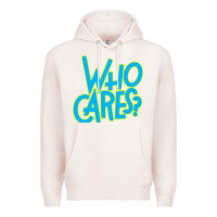 Pale Pink who cares Premium Hoodie - Craftify
