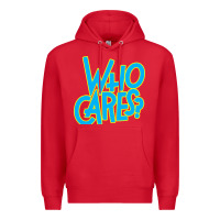 Red who cares Premium Hoodie - Craftify