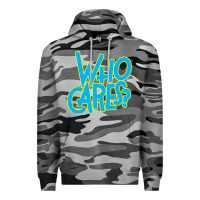 Slate Camo who cares Premium Hoodie - Craftify