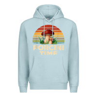 Blue Mist vintage sunset porcini mushroom hunting boletus edulis t shirt Premium Hoodie - Craftify