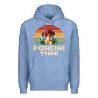 Colony Blue vintage sunset porcini mushroom hunting boletus edulis t shirt Premium Hoodie - Craftify