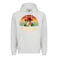 Dove Grey vintage sunset porcini mushroom hunting boletus edulis t shirt Premium Hoodie - Craftify