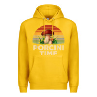 Lemon vintage sunset porcini mushroom hunting boletus edulis t shirt Premium Hoodie - Craftify