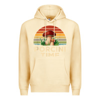 Pina Colada vintage sunset porcini mushroom hunting boletus edulis t shirt Premium Hoodie - Craftify