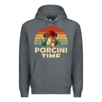 Rock vintage sunset porcini mushroom hunting boletus edulis t shirt Premium Hoodie - Craftify