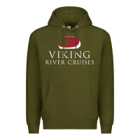 Army Green Luxury Cruises-Viking River Premium Hoodie - Craftify