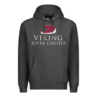 Charcoal Heather Luxury Cruises-Viking River Premium Hoodie - Craftify