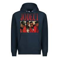 Navy JODECI 90S RB FUNK THROWBACK Premium Hoodie - Craftify