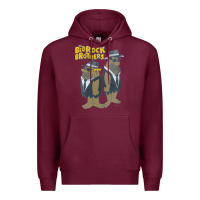 Burgundy The Flinstones, The Flinstones art, The Flinstones vintage, The Flinst Premium Hoodie - Craftify