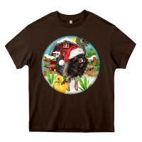 Chocolate Brown Baby pig Heavy Core Tee - FaDigitalArtStudio