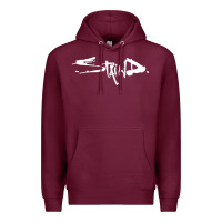Burgundy staind Premium Hoodie - Craftify