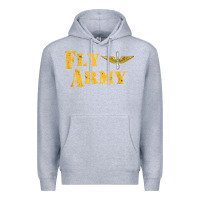 Heather Grey Vintage Fly Army Military Pilot Army Aviation Branch Premium Hoodie - Craftify