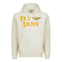 Oatmeal Heather Vintage Fly Army Military Pilot Army Aviation Branch Premium Hoodie - Craftify